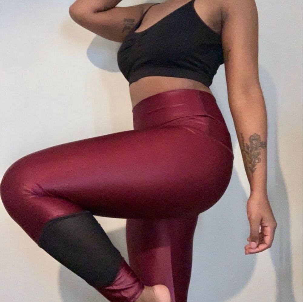 Emily Hsu Wine Silken Legging